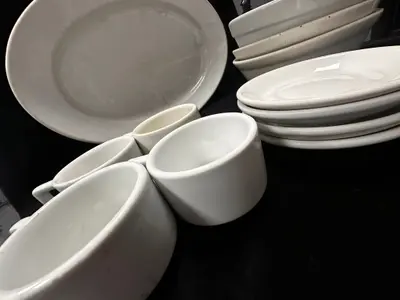 Veselă ceramică albă 3