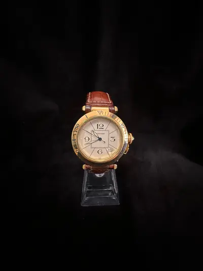 Ceas Cartier Pasha din aur de 18k 2