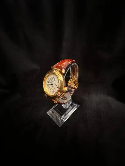 Ceas Cartier Pasha din aur de 18k 3