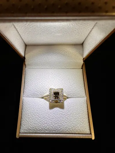 Inel aur galben 18K cu diamante naturale (VVS) – certificat gemologic 2