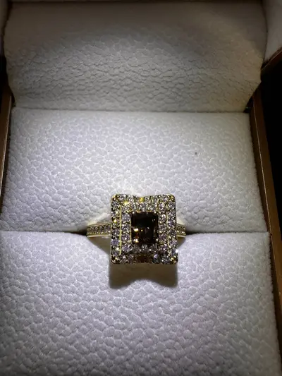 Inel aur galben 18K cu diamante naturale (VVS) – certificat gemologic 3