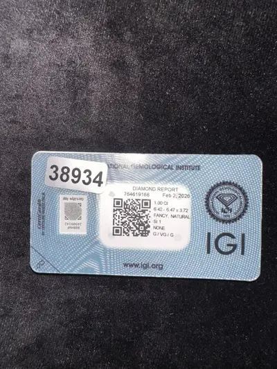 Diamant Natural 1.00 ct IGI – Round Brilliant, Certificat 2