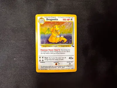 Set 3 cărți Pokémon vintage holografice – Dragonite, Zapdos, Clefable (ediție originală) 3