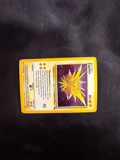 Set 3 cărți Pokémon vintage holografice – Dragonite, Zapdos, Clefable (ediție originală) 4