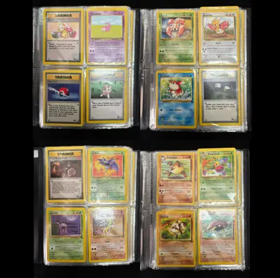 Album Pokémon vintage complet + colecție mare de cărți (cu dubluri) – ediții clasice originale 3