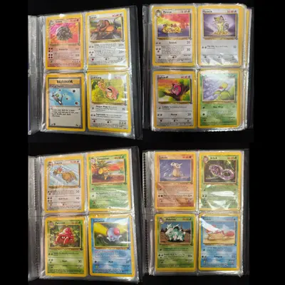 Album Pokémon vintage complet + colecție mare de cărți (cu dubluri) – ediții clasice originale 4