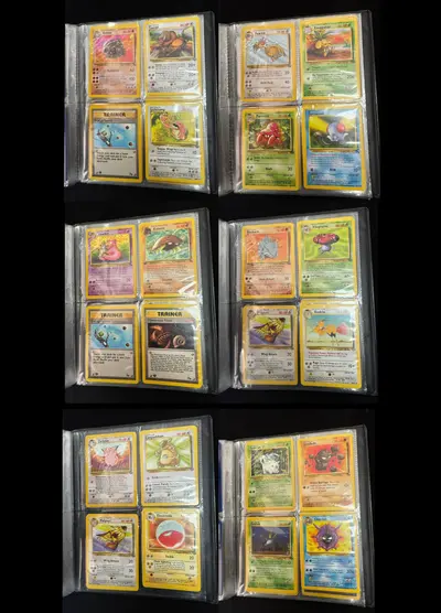 Album Pokémon vintage complet + colecție mare de cărți (cu dubluri) – ediții clasice originale 5
