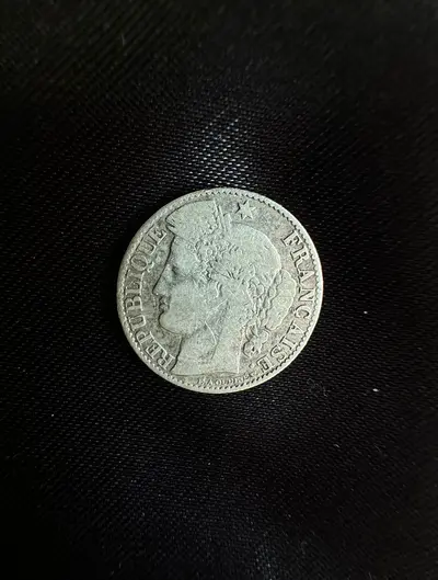 Monedă Argint 50 Centimes 1895 "Ceres" - Republica Franceză, Monetăria Paris