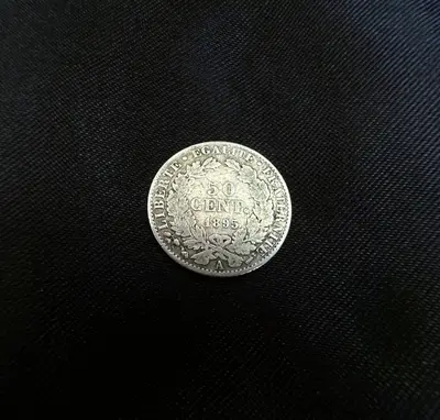 Monedă Argint 50 Centimes 1895 "Ceres" - Republica Franceză, Monetăria Paris 2