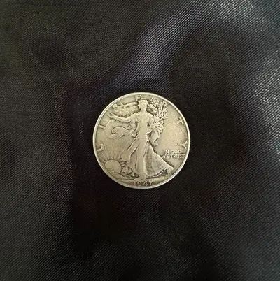 Monedă Argint 1/2 Dollar (Half Dollar) 1947 - Walking Liberty, SUA