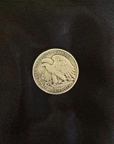 Monedă Argint 1/2 Dollar (Half Dollar) 1947 - Walking Liberty, SUA 2