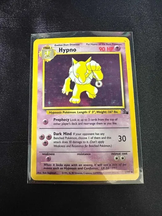 Carte Pokémon Hypno vintage ( holografic )