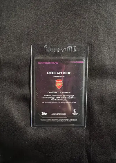 Cartonaș de colecție cu Declan Rice Arsenal 2