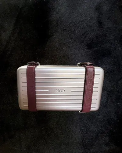 Geanta Dior x Rimowa Personal Clutch Bag - Aluminium Rose Gold - Ediție Limitată