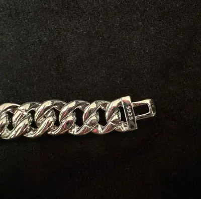 Brățară Cuban Link Iced Out - Argint 925 - 31.05g - Pietre Claritate VVS 3