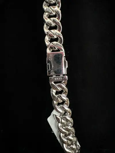 Lanț Cuban Link Iced Out - Argint S925 - 97.75g - 50cm - Claritate VVS 4